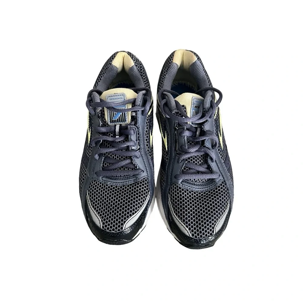 Brooks Dyad 7 Yellow Athletic Road Running Walking Sneakers Womens Shoes Size 8D